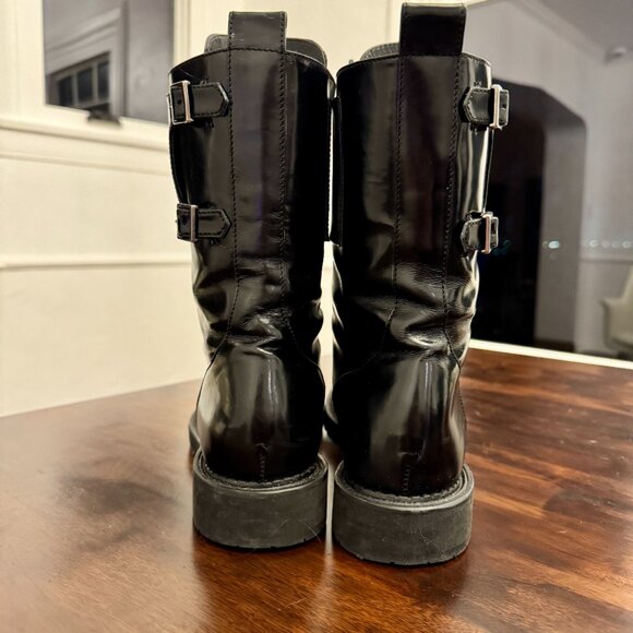 INCH2 Camden Double Monk Buckle Leather Combat Boot - Picture 10 of 15